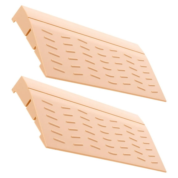 Yardwe 2pcs Robot Vacuum Threshold Ramp Khaki Plastic Portable Rise Threshold Ramp for Gate Steps