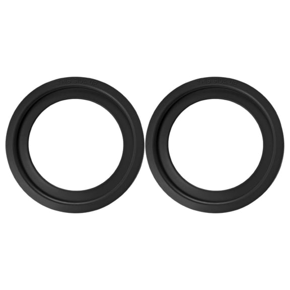 Yardwe 2pcs Toilet Floor Flange Seal Black Rubber Strong Seal Prevents Leak For Camper Toilets