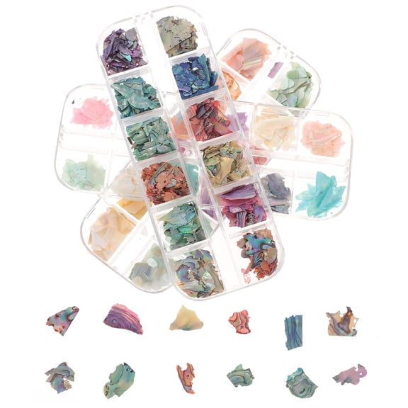 Yardwe Nail Charms Ultra Thin Manicure Charm Assorted Color 3 Boxes 13 5cm