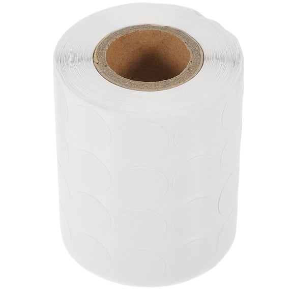 Yardwe 3000Pcs White Dot Label Stickers Self Adhesive Round Stickers for Home and Office