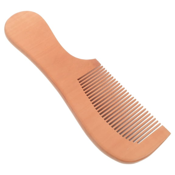 Yardwe Brown Wooden Hair Comb Lightweight Fine Tooth Comb for Travel and Daily Use
