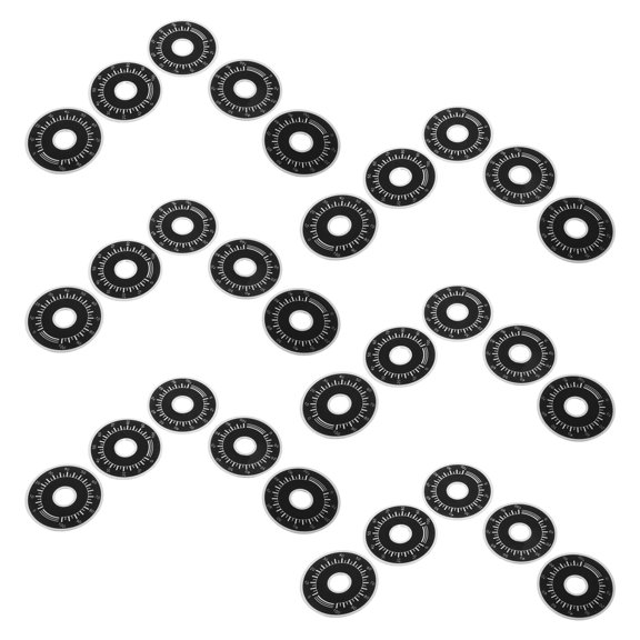 Yardwe 30Pcs Potentiometer Position Indicator Dial Black for Reliable 0 to 100 Volume Control