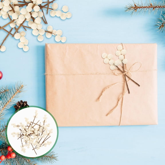 Yardwe 30Pcs Artificial Berry Stems Tree Decorations for Holiday Crafts