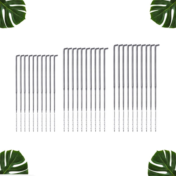 Yardwe 30pcs Pin Felting Needle Silver Steel for Crafting and Darning for Beginners