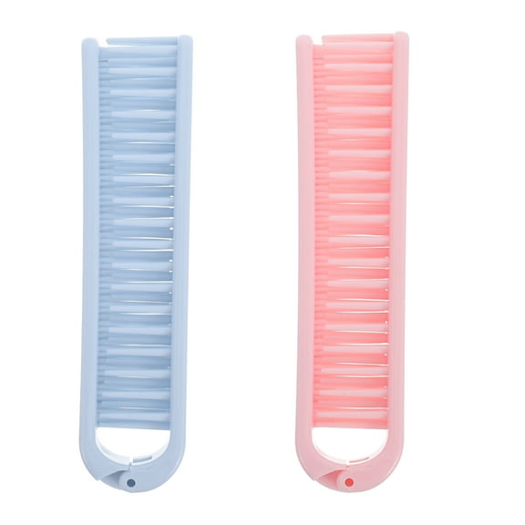 Yardwe Compact Foldable PP Combs Anti-Static Assorted Color for Travel 3Pcs