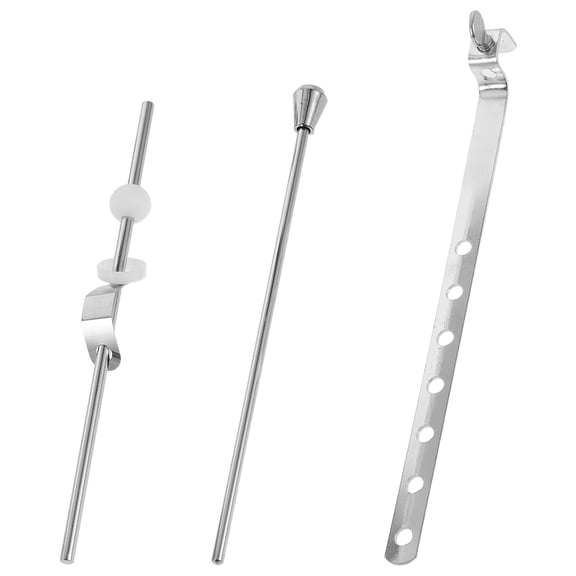 Yardwe 3Pcs Metal Sink Drain Pull Rod Replacement Kit for Bathroom and Kitchen Sink Drain Stopper