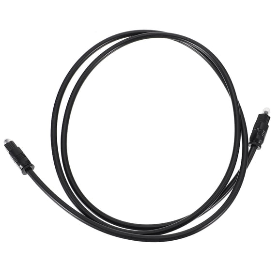 Yardwe 3Pcs Optical Audio Cable for Speaker Black with Plated Gold Plated Connectors High Fidelity
