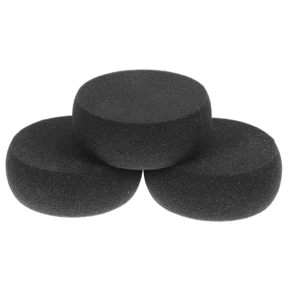 Yardwe 3Pcs Portable Round Sponge for Painting Pottery Crafts and Watercolor Applications