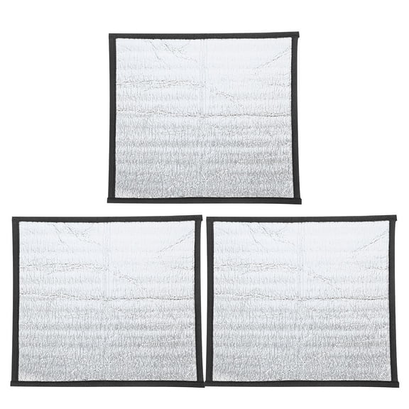 Yardwe 3Pcs Reflective Reptile Heat Pad Plated Silver Waterproof Heating Mat for Snake Lizard Turtle Gecko Terrarium