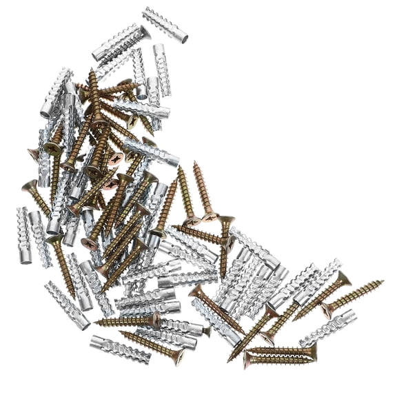 Yardwe 40 Sets Drywall Anchors Steel for Homeowners Use