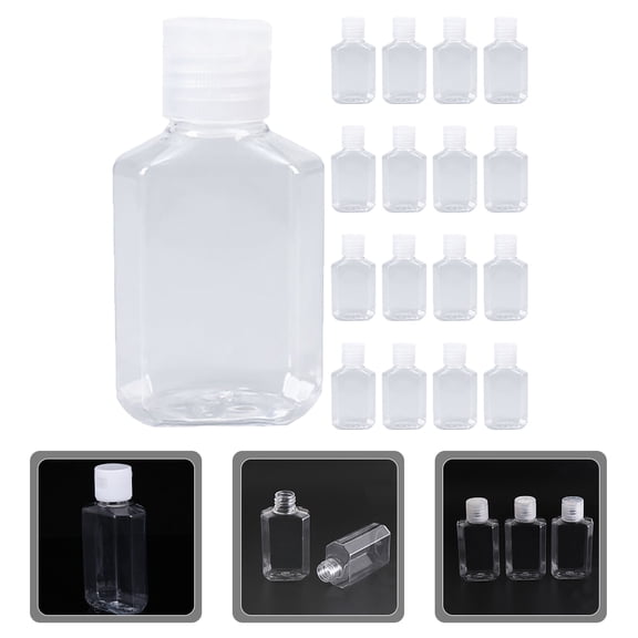 Yardwe 40Pcs Portable Plastic Powder Bottles Small Cosmetic Bottles for Travel Use
