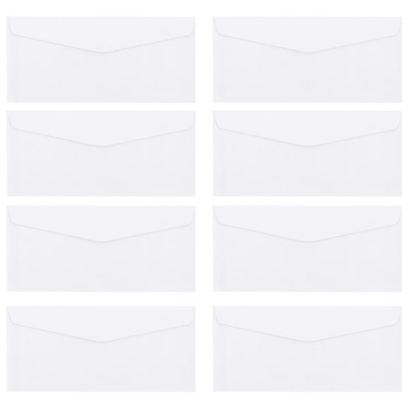 Yardwe 40Pcs White International Envelopes for Invitations with Smooth Paper Finish
