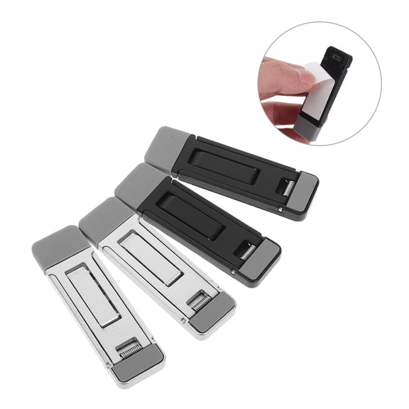 Yardwe 4Pcs Adjustable Zinc Alloy Keyboard Riser Stand for Desktop with Ergonomic Tilt and Portable Design