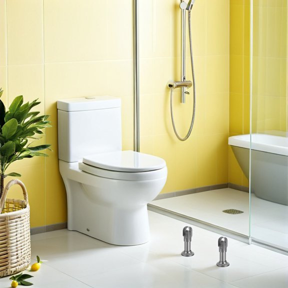 Yardwe 4Pcs Commercial Restroom Partition Hardware Stainless Steel Support Brackets