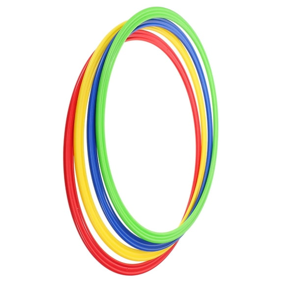 Yardwe 4Pcs Plastic Agility Rings for Football Speed and Agility Training Durable Sports Rings