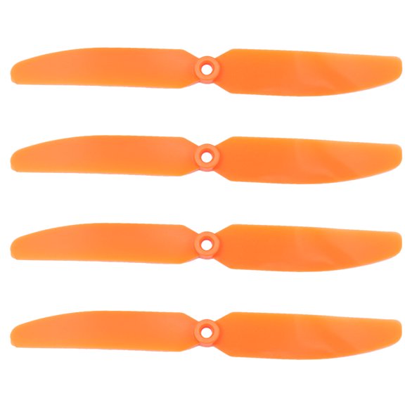 Yardwe 4Pcs Rc Airplane Propellers Ep5030 Orange Hard Plastic for Direct Drive Applications