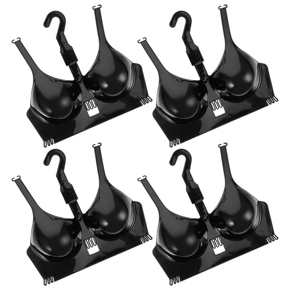 Yardwe 4Pcs Space Saving Plastic Half Body Mannequin with Hanging Hook for Store Displays