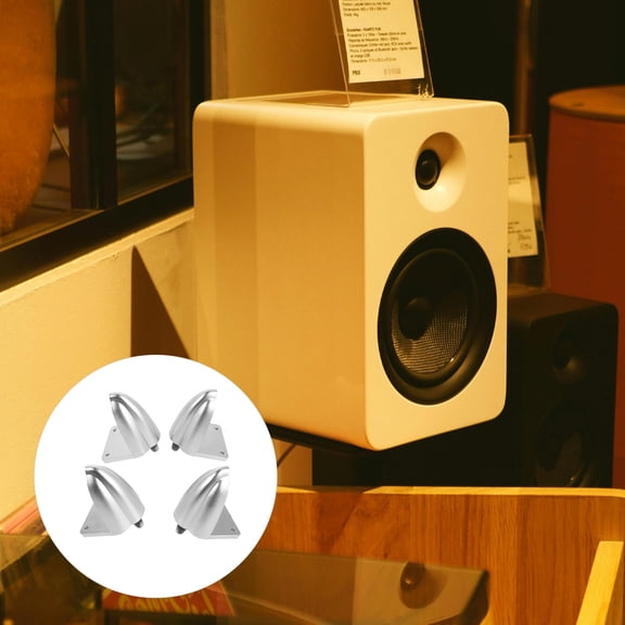 Yardwe 4Pcs Speaker Spike Pads for Optimized Elevation and Enhanced Sound Diffusion in Home Audio