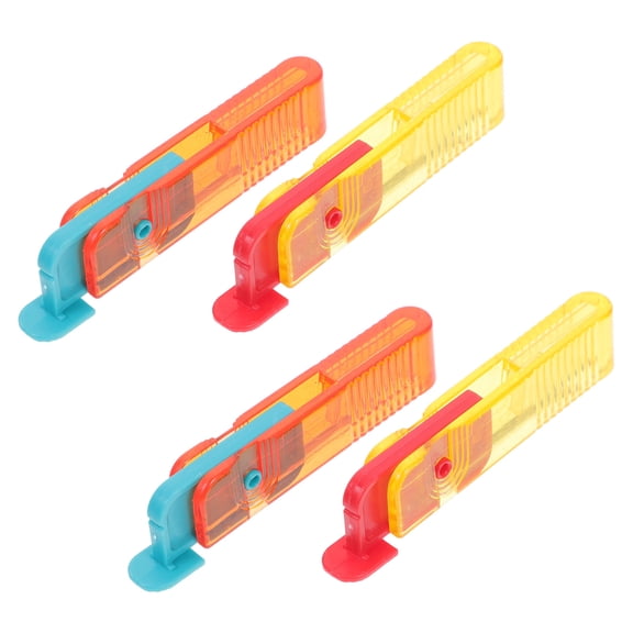 Yardwe 4-Piece Orange Thread Remover Set for Sewing and Crafting with ABS Handles