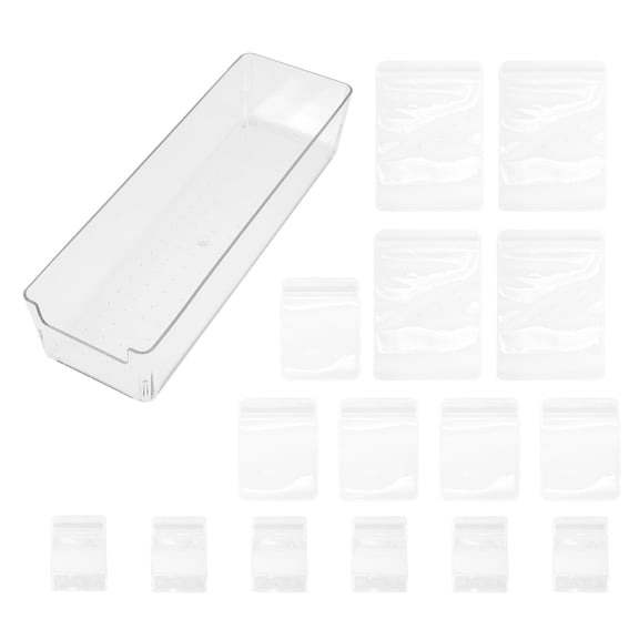 Yardwe Set of 4 Medium Transparent Jewelry Storage Pouches for Women, PE Material, Home Organizer Bags