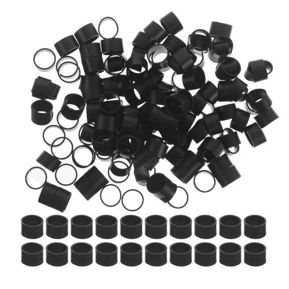 Yardwe Silicone Cable Rings Black Reusable Ties for Organizing Cables