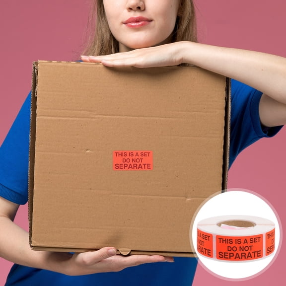 Yardwe 500Pcs Shipping Labels Do Not Separate Red Packaging and Transport Warning Stickers