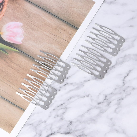 Yardwe Craft Hair Comb Five Comb Simple Metal 50Pcs