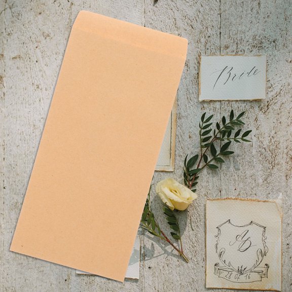Yardwe 50Pcs Portable Paper Envelopes for Business Cards and Document Storage Daily Use