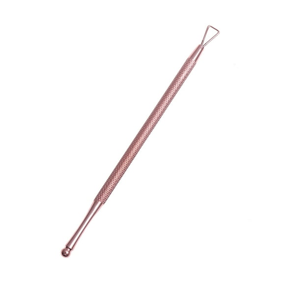 Yardwe 5Pack Cuticle Pusher Tool Stainless Steel for False Nail Removal and Gel Polish Scraping Rose Gold