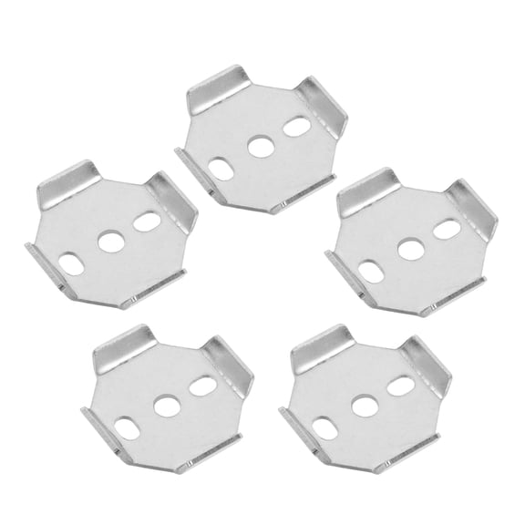 Yardwe 5Pcs Bathroom Towel Rack Anchor Plate Stainless Steel Base with Easy Maintenance and Secure Hold