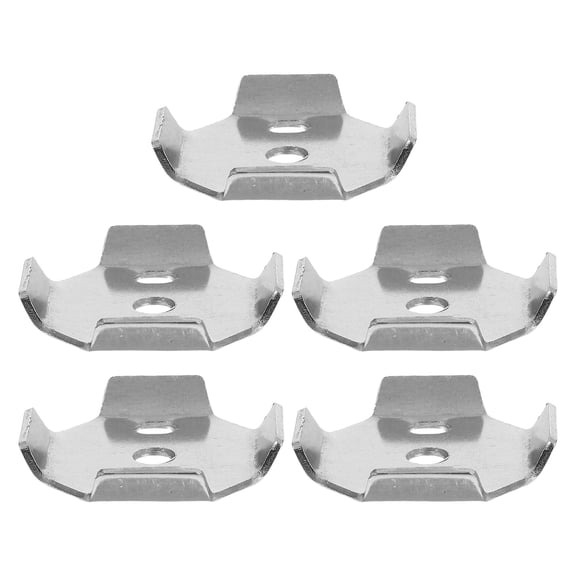 Yardwe 5Pcs Plated Silver Bathroom Towel Rack Replacement Brackets and Toilet Roll Holder Mounting Hardware