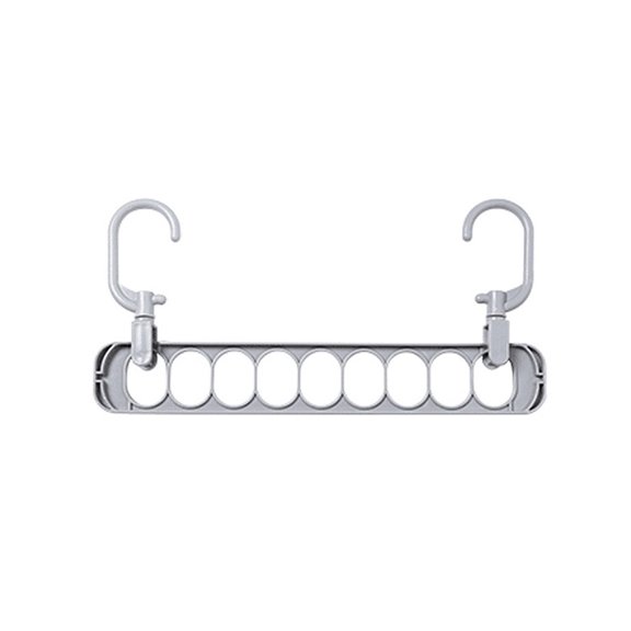 Yardwe Plated Silver Coat Storage Rack for Clothes Organization and Space Saving 5Pcs