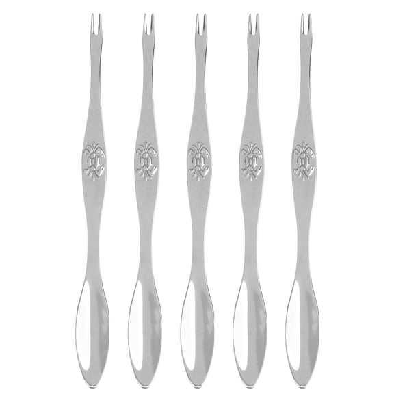 Yardwe 5Pcs Plated Silver Seafood Peeling Tools Made of Stainless Steel for Crab and Lobster