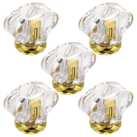 Yardwe 5Pcs Transparent Universal Perfume Spray Bottle Caps Decorative Leak Proof Replacement