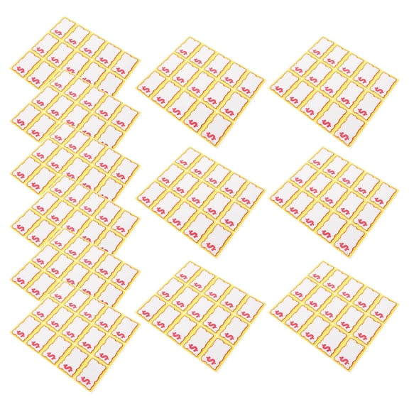 Yardwe 600Pcs Eyecatching Small Retail Sale Price Tags with Handwriting Space and Fluorescent Colors