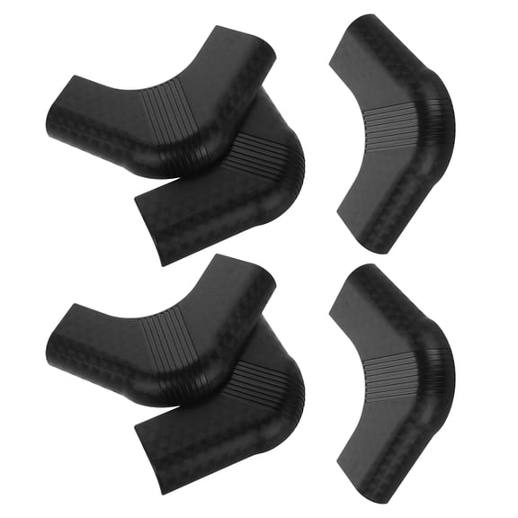 Yardwe 6Pcs Black Billiard Table Corner Covers for Impact Resistance and Safety