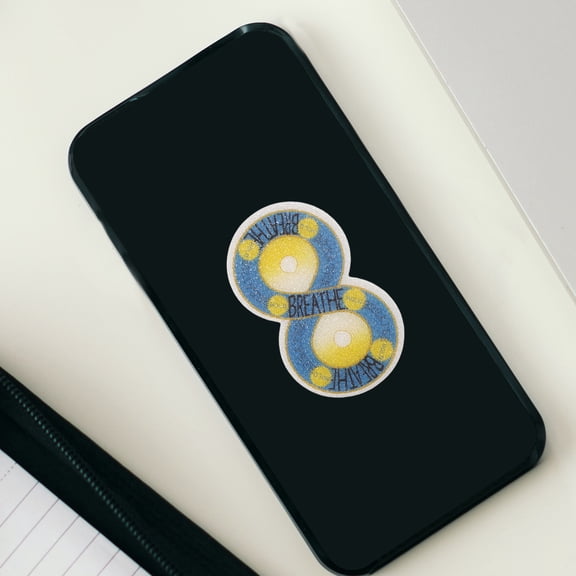 Yardwe 6Pcs Calming Sensory Stickers for Desk Multi Paper Calm Down Adhesive Design