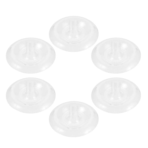 Yardwe 6Pcs Floating Floral Arrangement Holder Clear Plastic Vase for Zen Style Water Plant Display