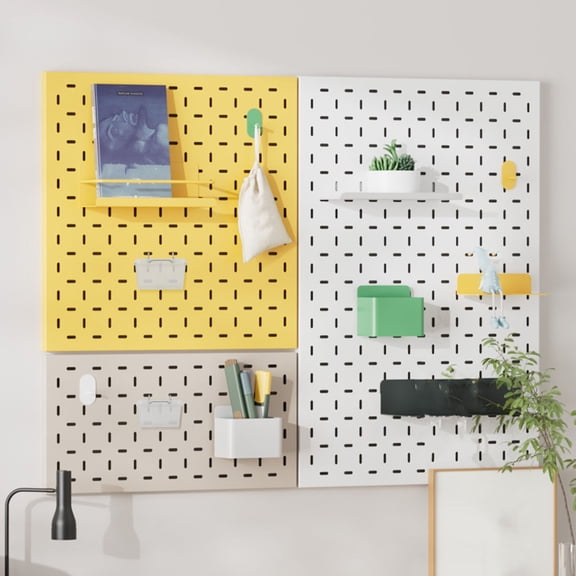Yardwe 6Pcs Transparent Pegboard Containers Easy Installation Compact Storage for Workbench