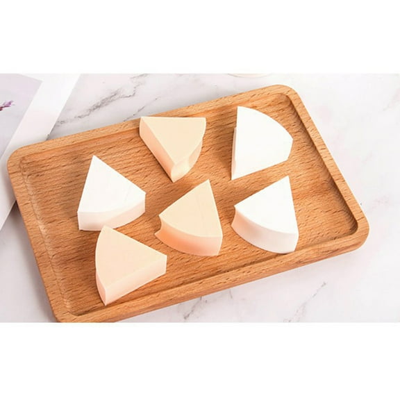 Yardwe Makeup Triangle Puff Powder Puff Expands in Water All Skin Types Home Use 6Pack