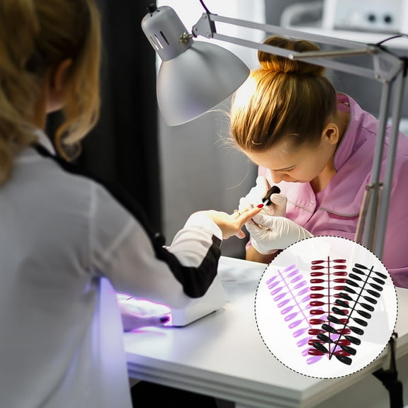 Yardwe press on nails artificial nails assorted color 72Set