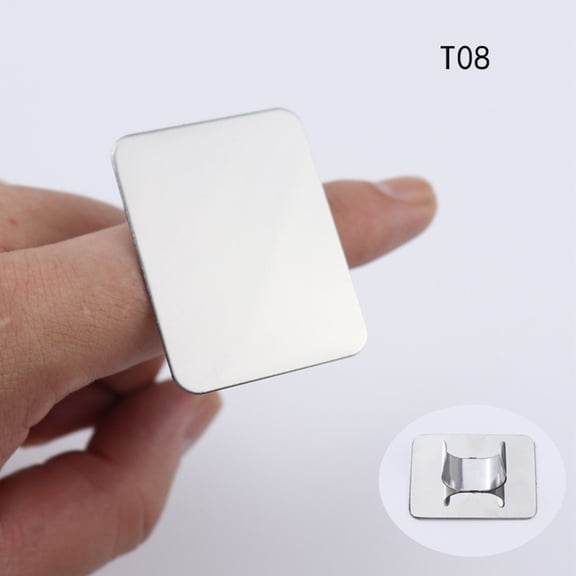 Yardwe 7Pcs Nail Color Toning Plate Ring Stainless Steel Makeup Tray For Women Men Diy Manicure Nail Care Tool