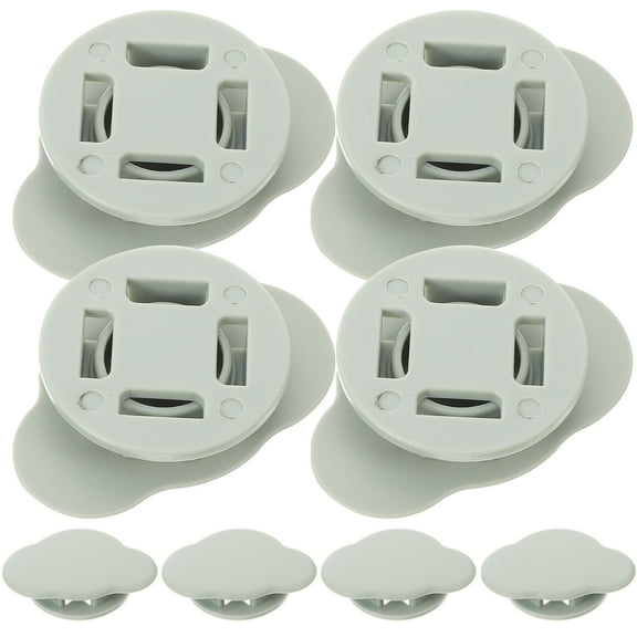 Yardwe Quilt Cover Clips Plastic Bedsheet Fasteners Portable Light Grey for Home Bedding Secure Fit