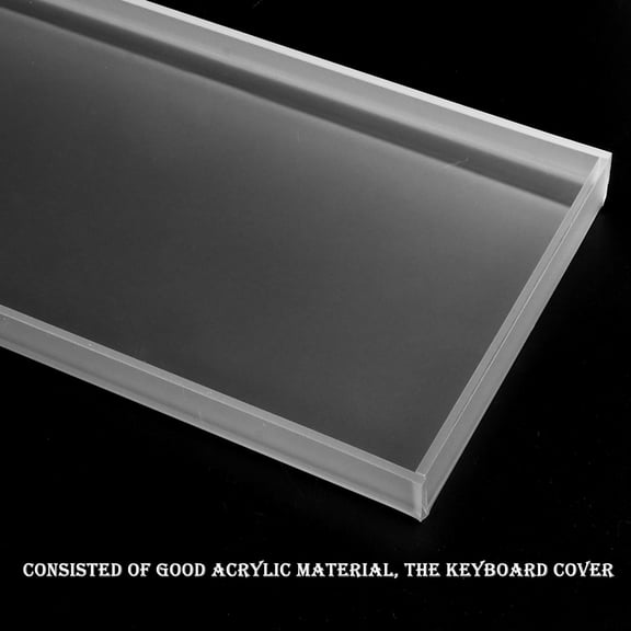 Yardwe Acrylic Keyboard Protector Cover Removable Shield for Mechanical Keyboards Protects Against Spills and Pet Damage