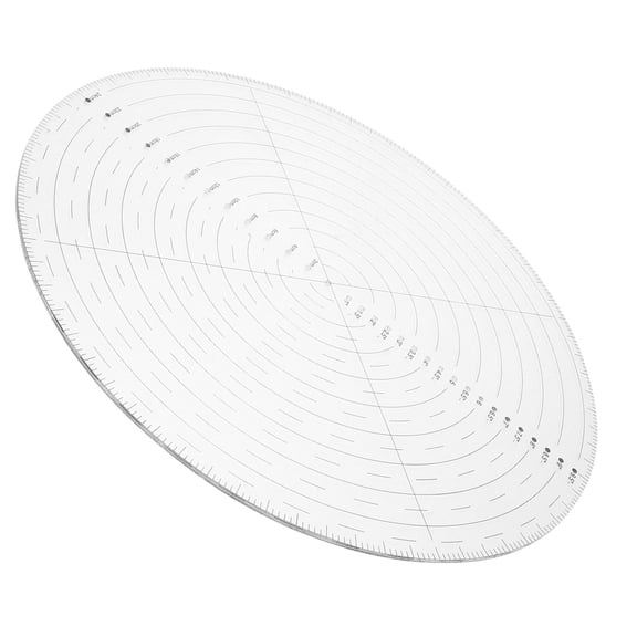 Yardwe Acrylic Quilting Template Ruler for Circle Crafting and Precise Center Finding in Sewing