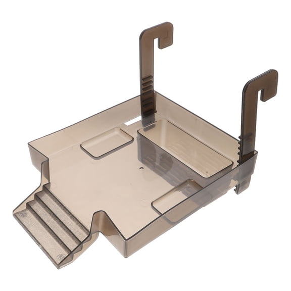 Yardwe Adjustable Turtle Basking Platform with Wide Floating Dock and Stable Climbing Ramp for Aquariums