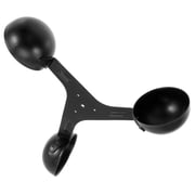 Yardwe Black Wind Meter Anemometer with 360 Degree Wind Speed Measurement for Accurate Outdoor Weather Monitoring