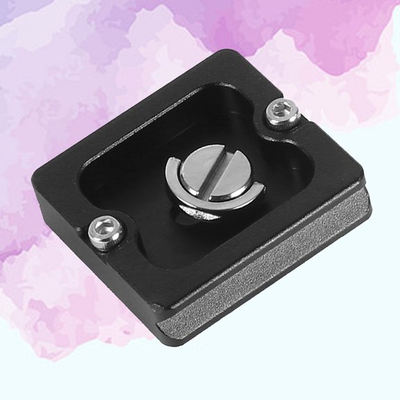 Yardwe Aluminum Quick Release Plate for Camera Black with 1 4 Inch Screw Removable Design