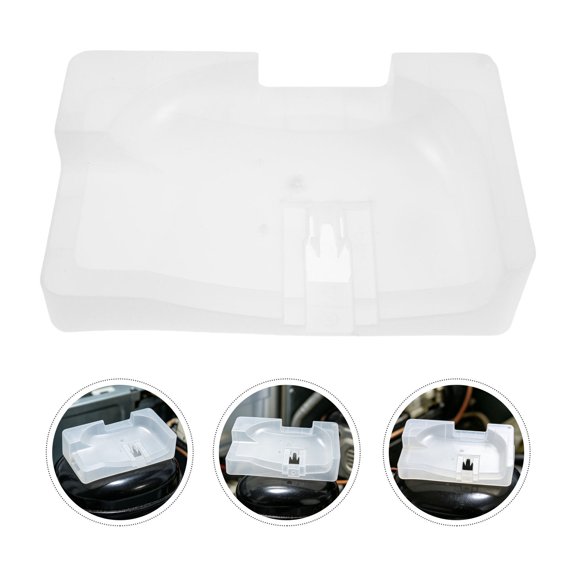 Yardwe Beverage Refrigerator Compressor Tray White Durable Condensate Collector for Stable Performance