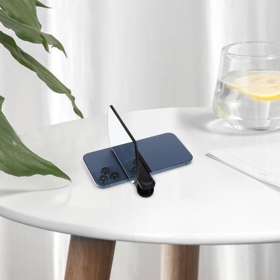 Yardwe Black Adjustable Smartphone Mirror Reflection Clip for Travel and Party Photography